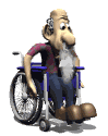 Old man in wheelchair